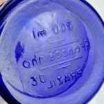 Francesinho Brazil Cobalt Blue 8oz Glass Raised Diamond Tumbler