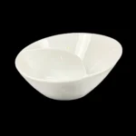 Crate & Barrel ANGLE Oblong Divided Vegetable Bowl
