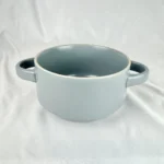 Mikasa ELLA Soup Bowl Double Handle Stacking Blue