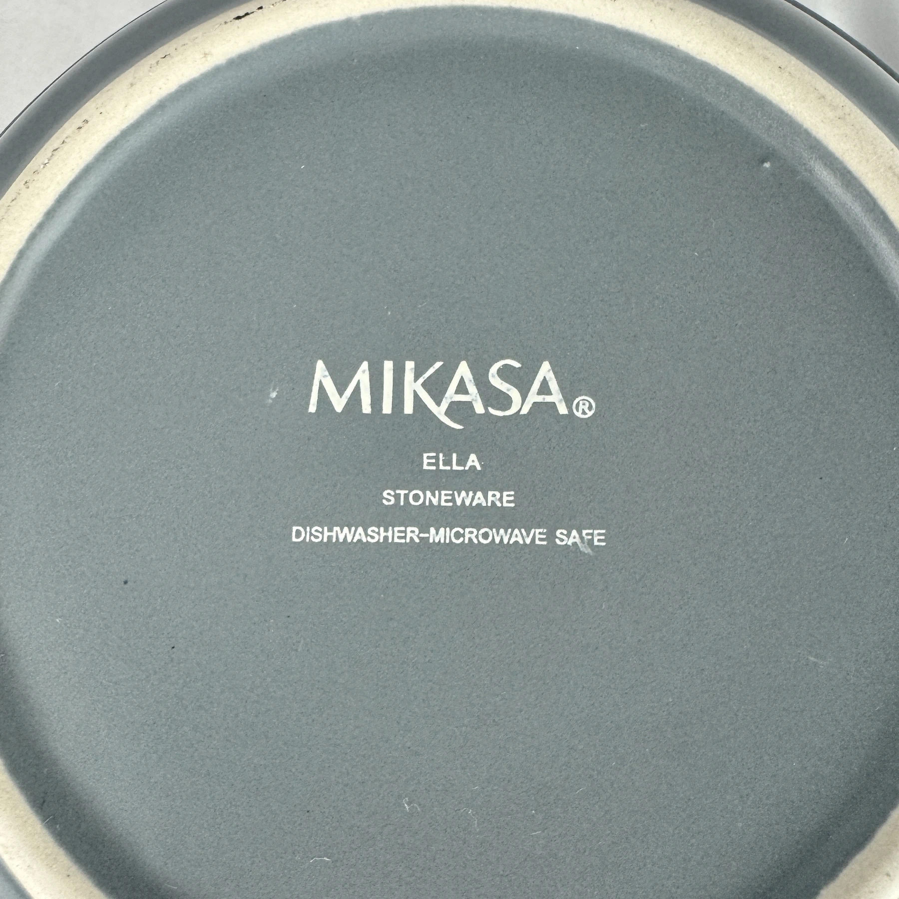 Mikasa ELLA Soup Bowl Double Handle Stacking Blue - Image 4