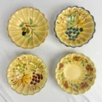 Vintage Hand Painted French Potter Fruit/Dessert/Sauce Bowls Set of 4, Larry's Basement