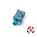 Straw Topper "E" Letter Monogram Initial Target Bullseye Playground 2024