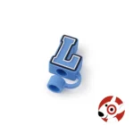 Straw Topper "L" Letter Monogram Initial Target Bullseye Playground 2024