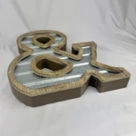 Large 14" Galvanized Metal & Wood Industrial Wall Decor Letter "&" Hobby Lobby