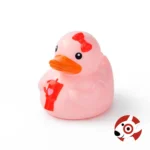 Valentine's Day Rubber Duck Holding a Tumbler Target Bullseye Playground 2025