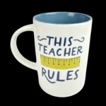 This Teacher Rules Mug Teacher Appreciation Parker Lane 14oz Stoneware