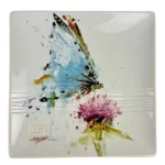 Dean Crouser BUTTERFLY IN WATERCOLOR Snack Plate