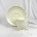 Furstenberg OFF WHITE Footed Demitasse Cup & Saucer Set
