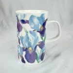 Dunoon TUSCANY 12oz Mug Caroline Bessey Floral Purple Iris Bone China