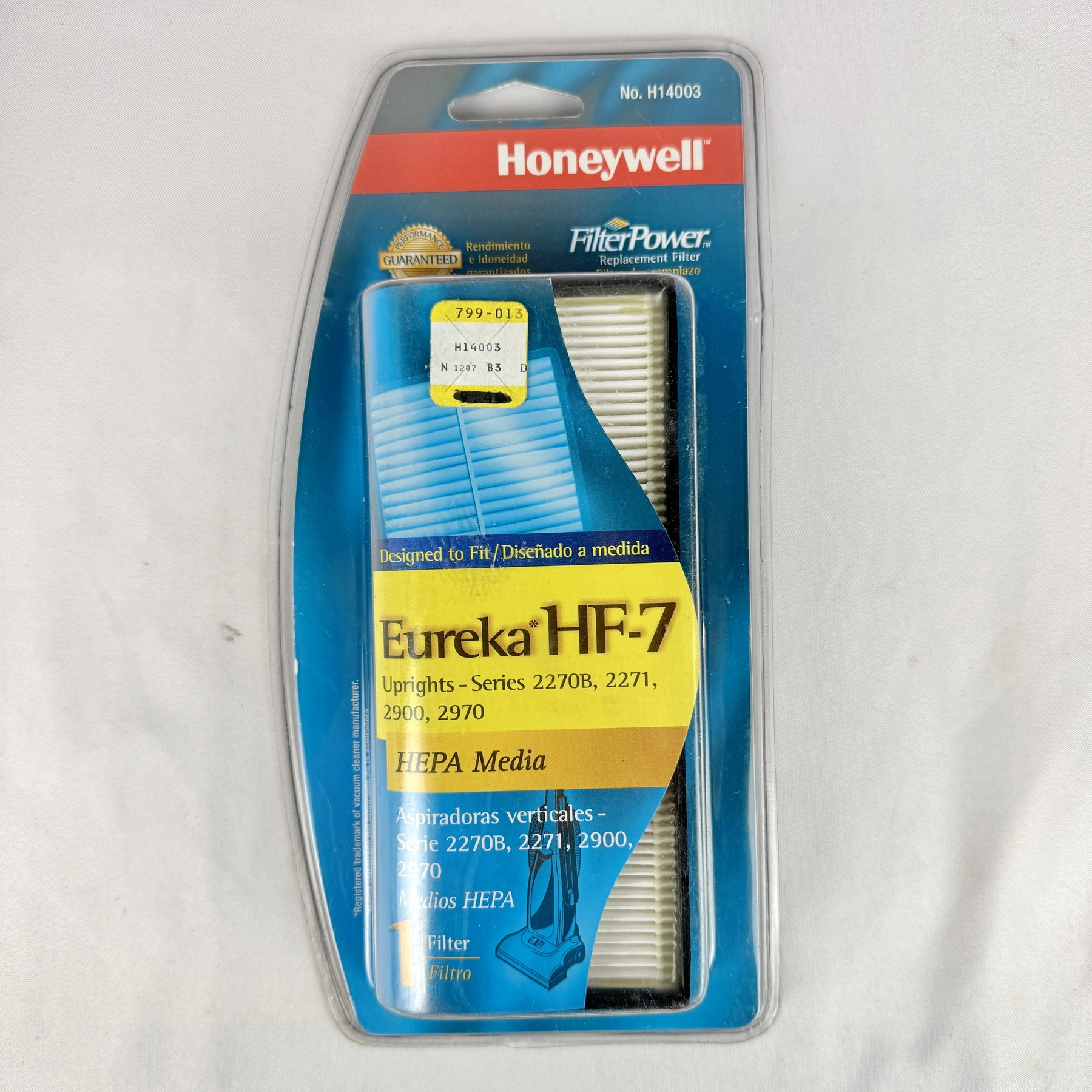 Honeywell FilterPower EUREKA HF-7 HEPA Media Vacuum Filter 2270B 2271 2900 2970 - Image 2