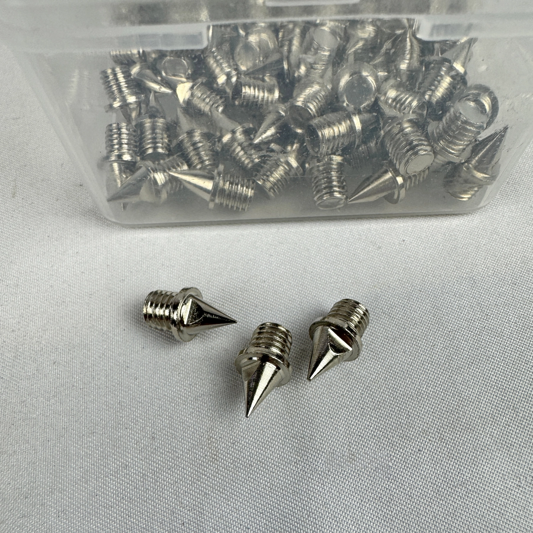 Nuolifee 1/4" Stainless Steel Track Spikes Replacement Running Track Shoes 72 Pieces - Image 3