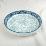 Vintage Oriental China Blue/White 5" Shallow Bowl Decor