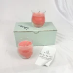 PartyLite Bestburn Set of 2 Scented 3.7oz Glass Jar Candles CHERRY BLOSSOM P95386