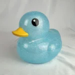 Large BLUE Glitter Rubber Duck Sunny Days