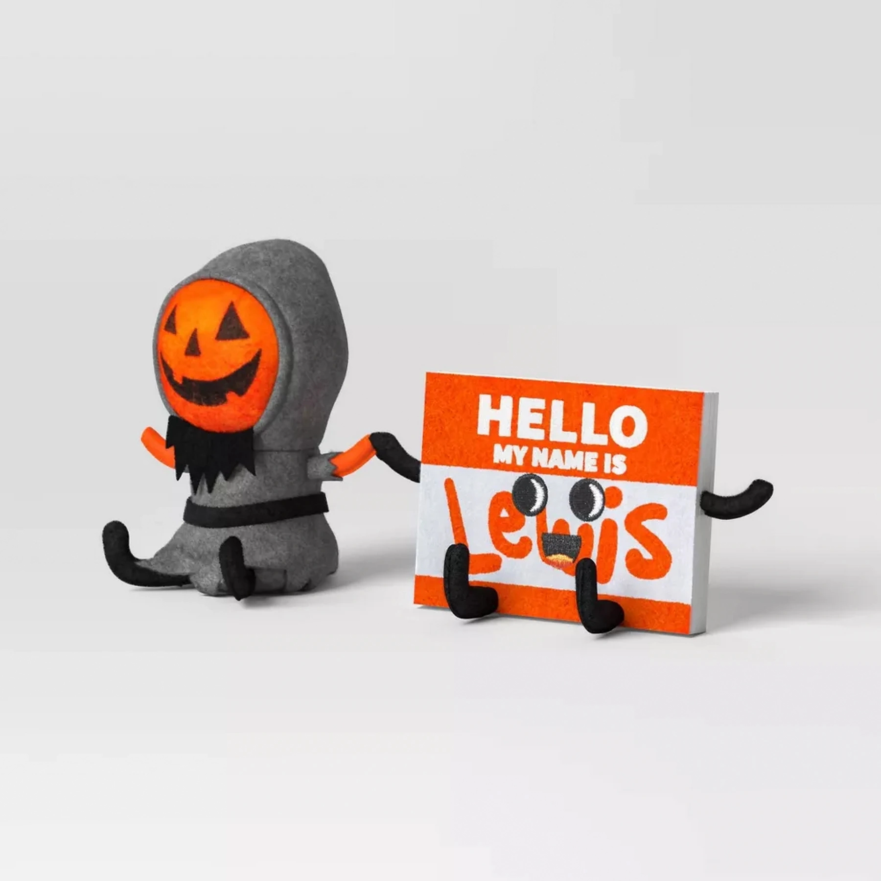Halloween LEWIS and NAME TAG Felt Duo Figurine Decor Target Hyde and EEK 2025