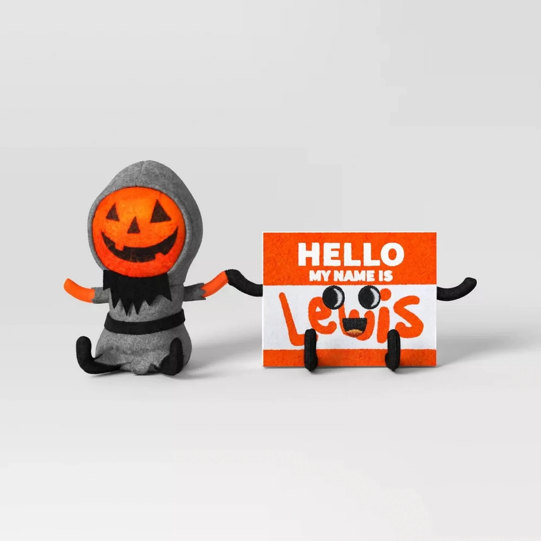 Halloween LEWIS and NAME TAG Felt Duo Figurine Decor Target Hyde and EEK 2025 - Image 5