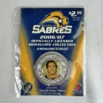 NHL National Hockey League Buffalo Sabres Medallions Andrew Peters ANDREW PETERS 2006-2007 Buffalo Sabres NHL Hockey Medallion