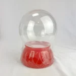 Glass Snow Globe Fillable Christmas Crafts Brother Sister (Hobby Lobby) 2022 Red