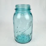 Vintage BLUE BALL Perfect Mason 1QT Canning Jar #10