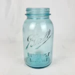 Vintage BLUE BALL Perfect Mason 1QT Canning Jar #14