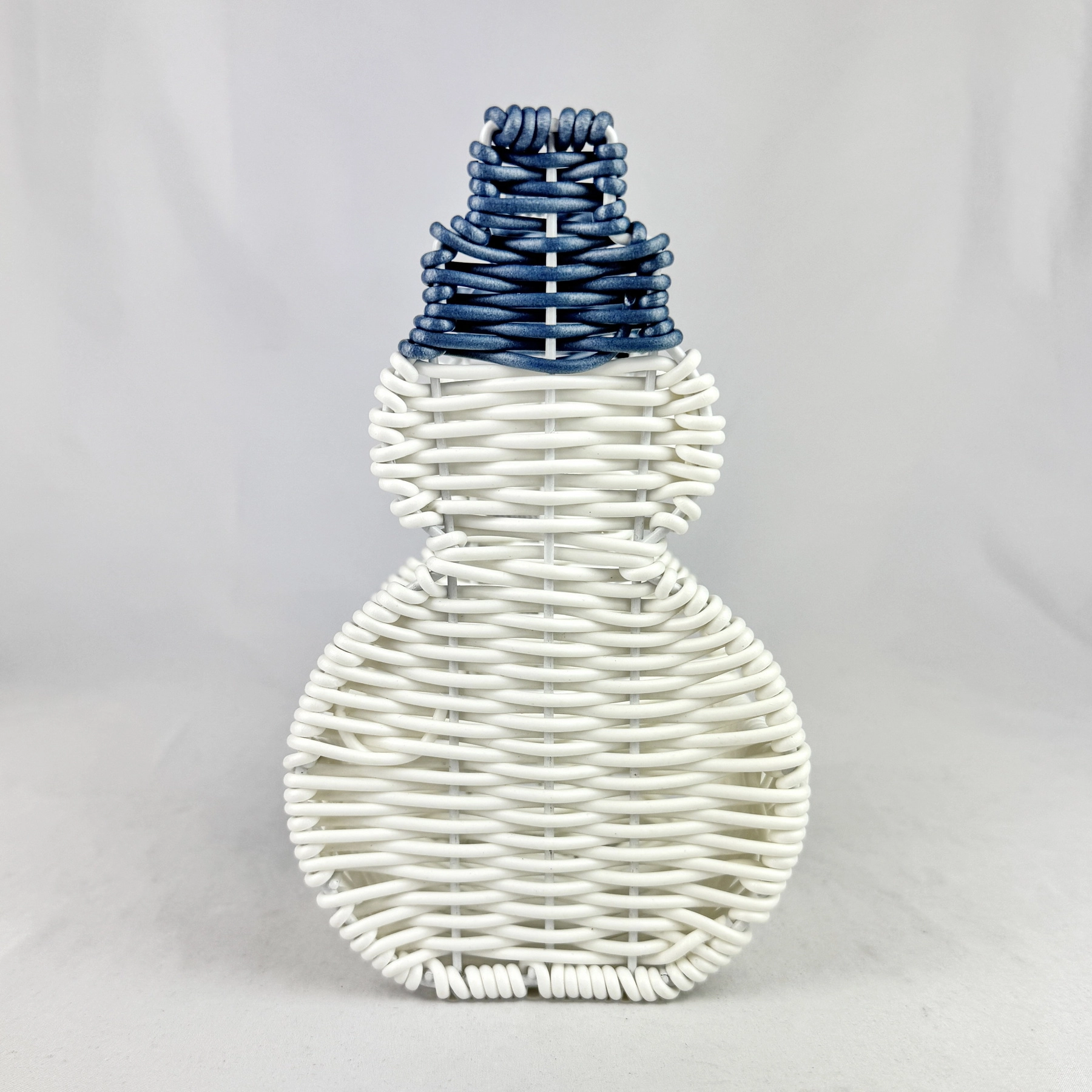 Plastic Wicker SNOWMAN Novelty Basket Decor Christmas Target Bullseye Playground 2023 - Image 2