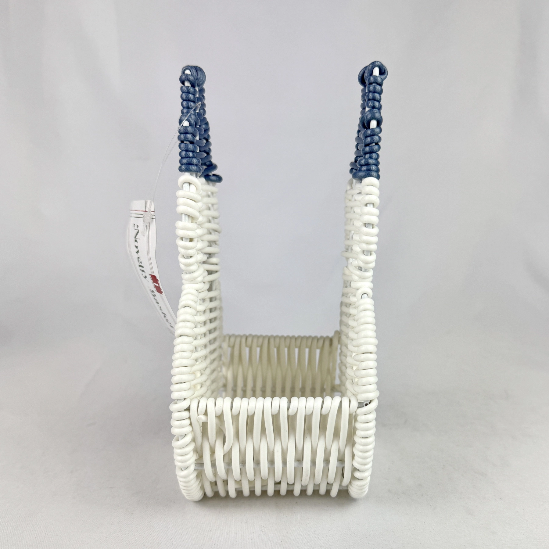 Plastic Wicker SNOWMAN Novelty Basket Decor Christmas Target Bullseye Playground 2023 - Image 3