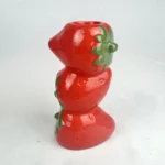 OneDesign Home Strawberry Stack Ceramic Candlestick Holder Red Green Kitchen Decor