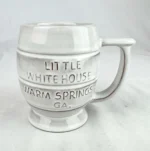 Frankoma Little White House Warm Springs GA Mug C7 Vintage Collectible