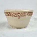 Shenango China Vintage Small Brown Floral Border Bowl 116 New Castle PA USA