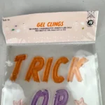 Halloween Gel Window Clings Trick or Treat Pumpkins Stars 19ct Bullseye Playground