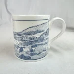 Melfort Club Scotland Blue White Landscape Coffee Mug Kilmelford Argyll
