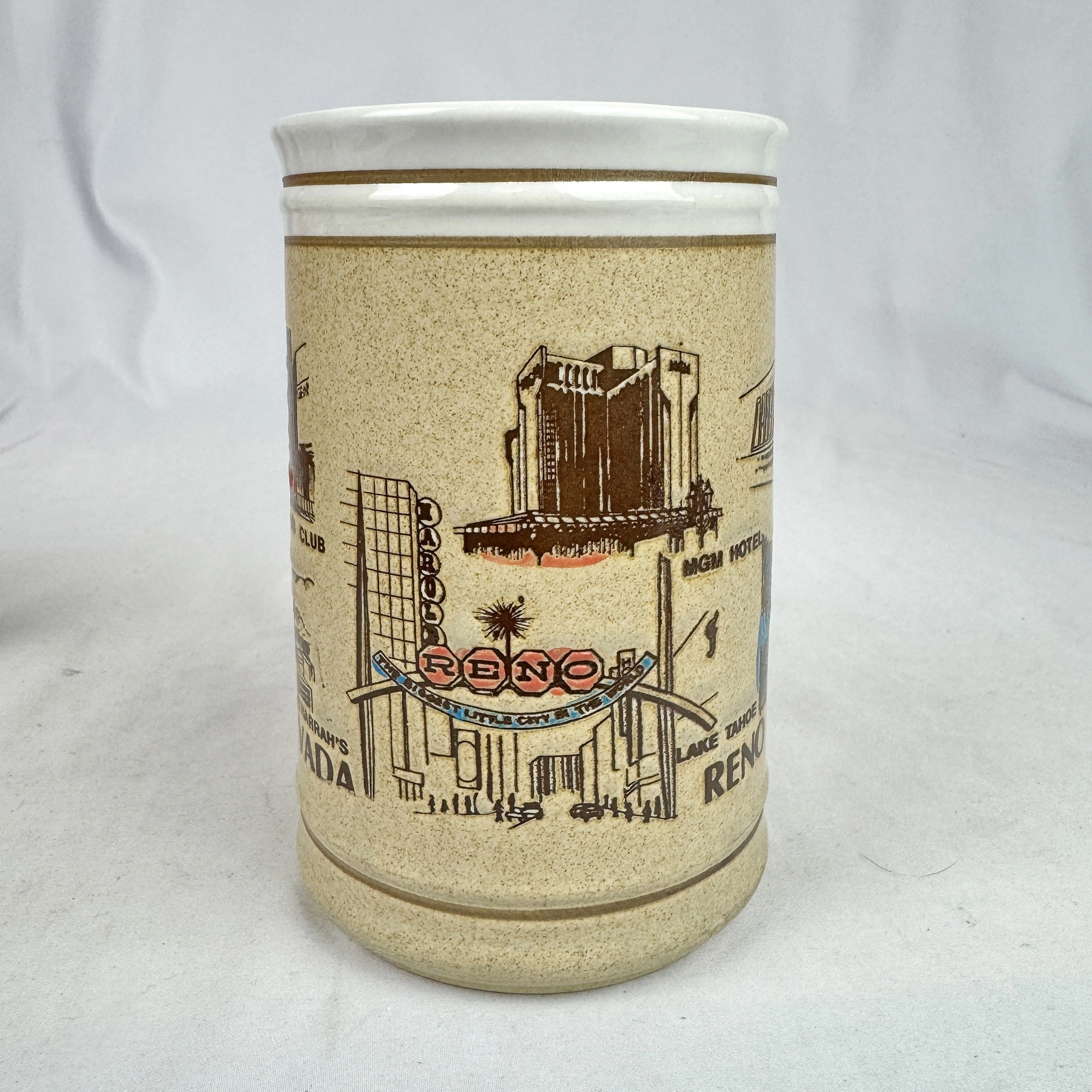 Reno Nevada Casino Souvenir Stoneware Coffee Mug Stein Tahoe - Image 3