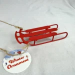 Target Bullseye Playground SLED Ornament Christmas 2025 Metal Red