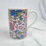 Dunoon Stoneware Floral Mug William Morris Style Made in Scotland Tall Cup
