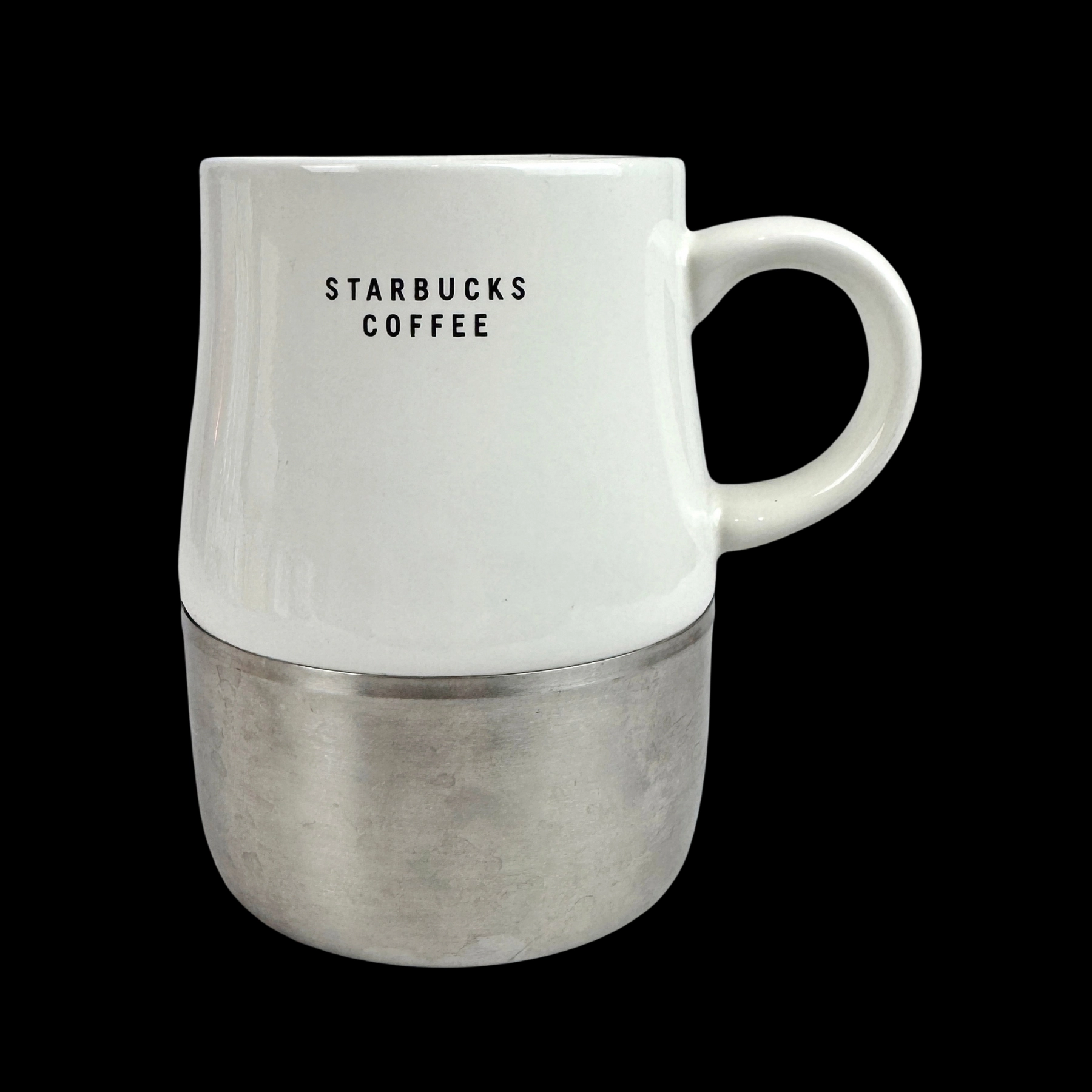 Starbucks Coffee 2005 Ceramic Mug w/ Stainless Steel Base 14oz - Image 5