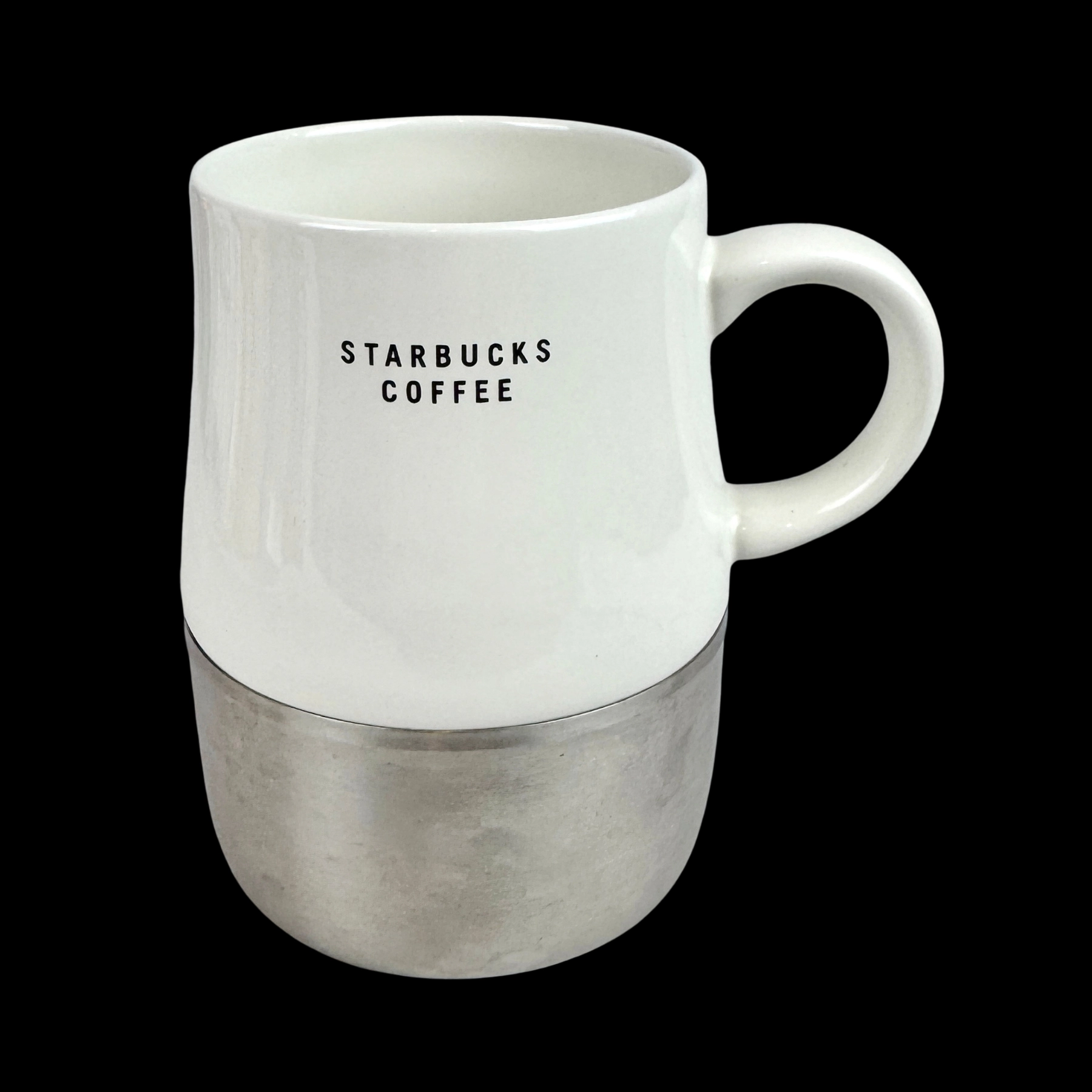 Starbucks Coffee 2005 Ceramic Mug w/ Stainless Steel Base 14oz - Image 6