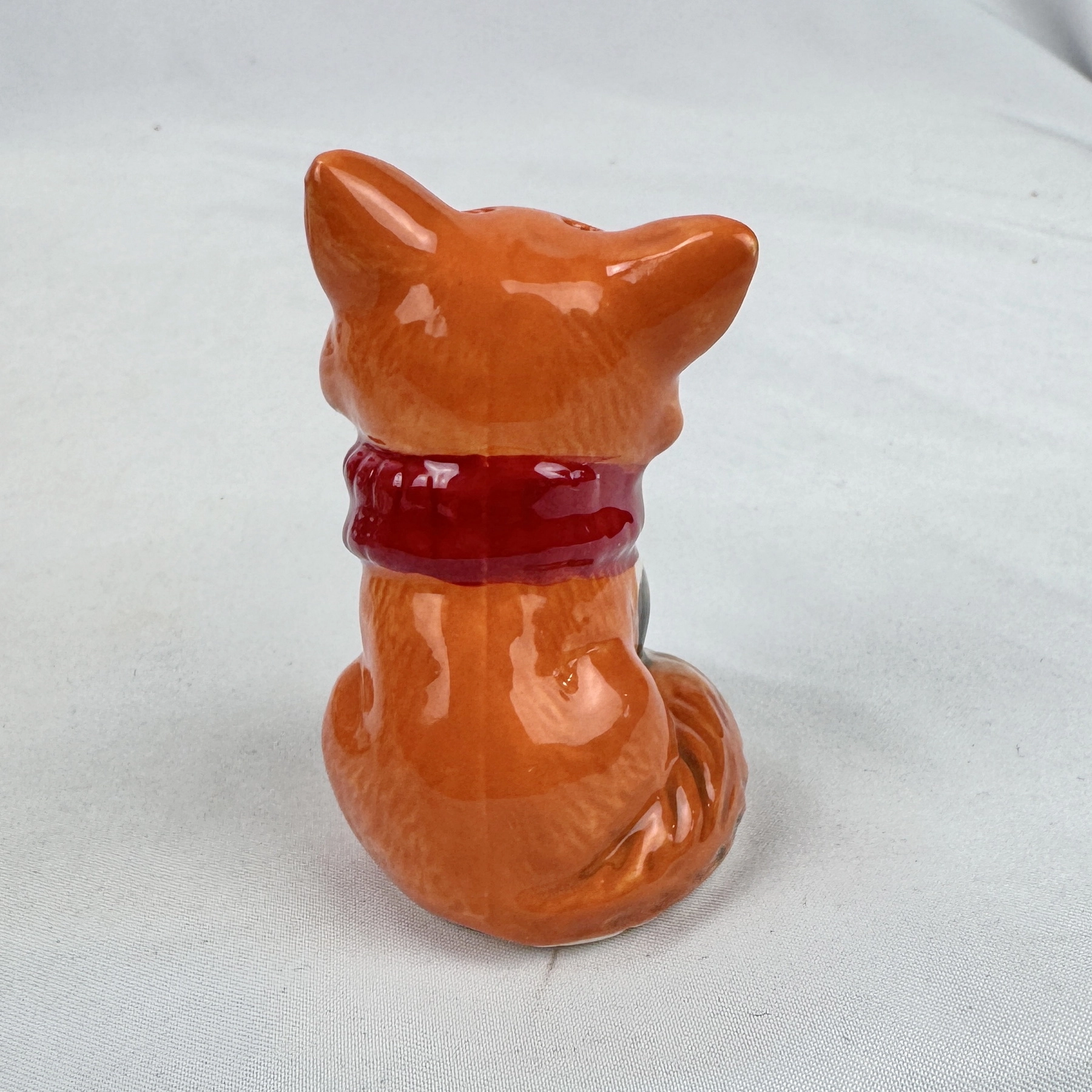 Cracker Barrell RED FOX (Red Scarf) Mini Salt Shaker - Image 6