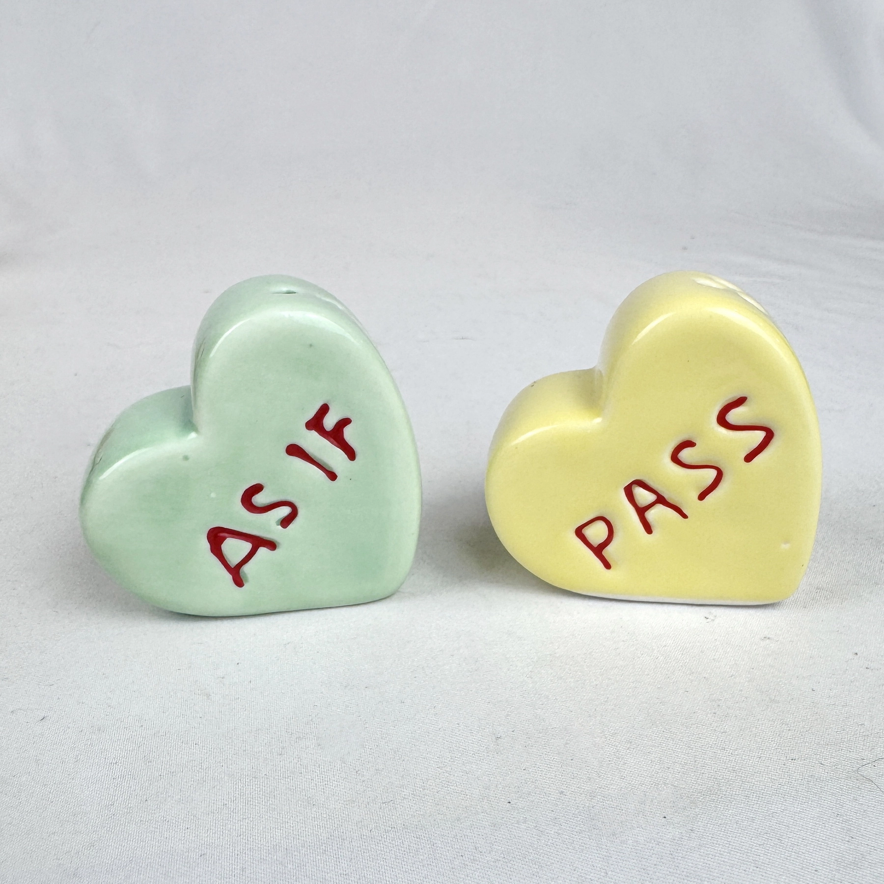 Cracker Barrel HEART (As If) Mini Salt Shaker Valentine - Image 6
