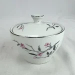 Fine China CHERRY BLOSSOM Sugar Bowl with Lid 1067 Japan
