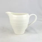 Mikasa SWIRL WHITE Creamer DJ100 Ribbed 10oz White