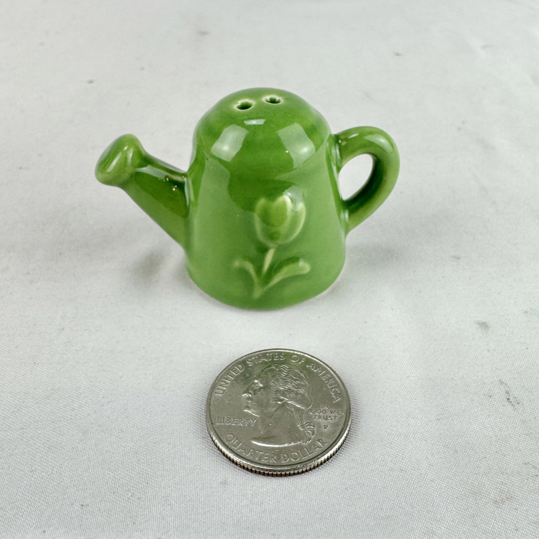Cracker Barrel WATERING CAN Mini Salt Shaker - Image 2