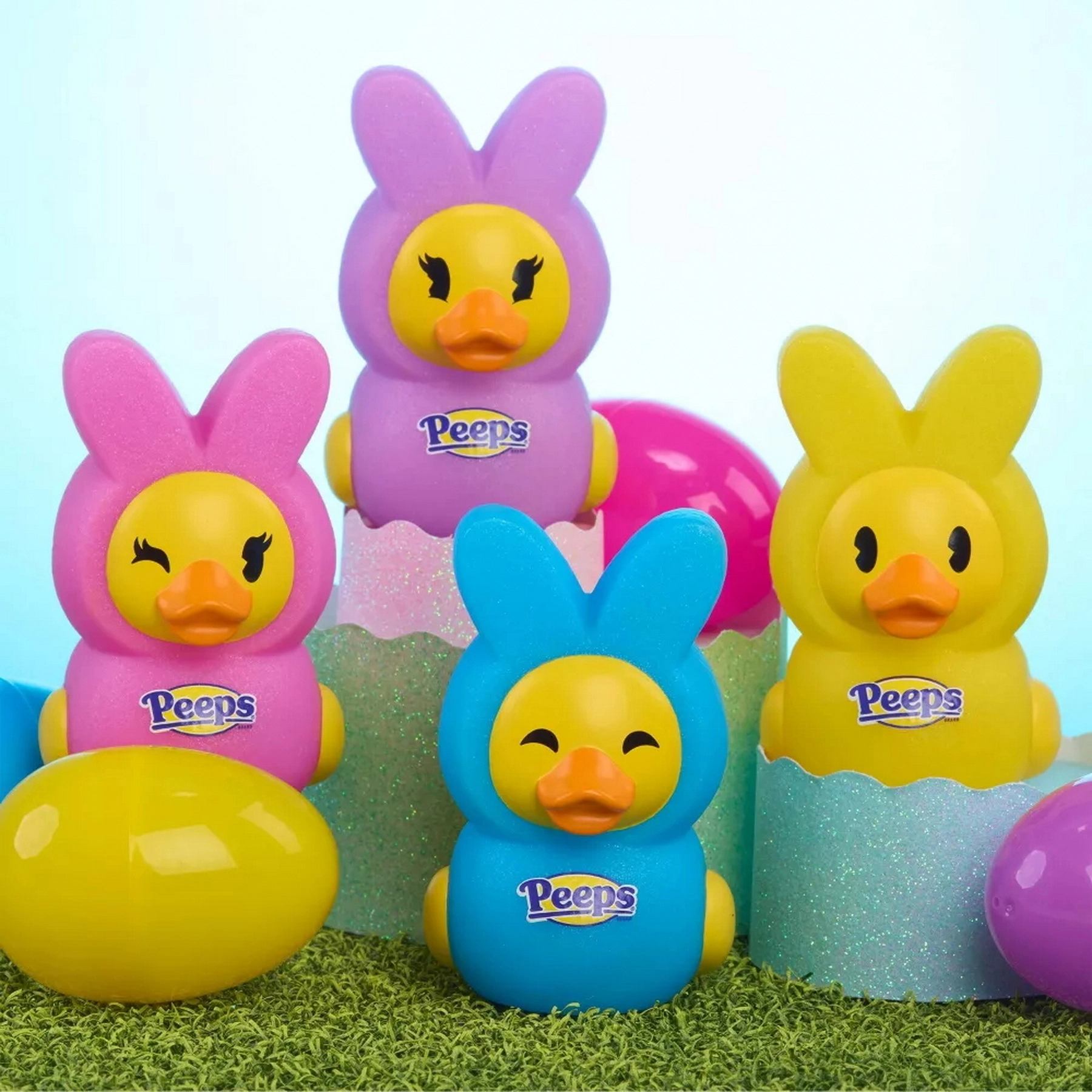 Peeps Duckalooz Easter Purple Bunny Rubber Duck Figure Just Play New - Image 7