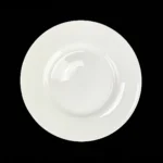 Fitz & Floyd NEVAEH WHITE (Bone) 6" Saucer for Flat Cup