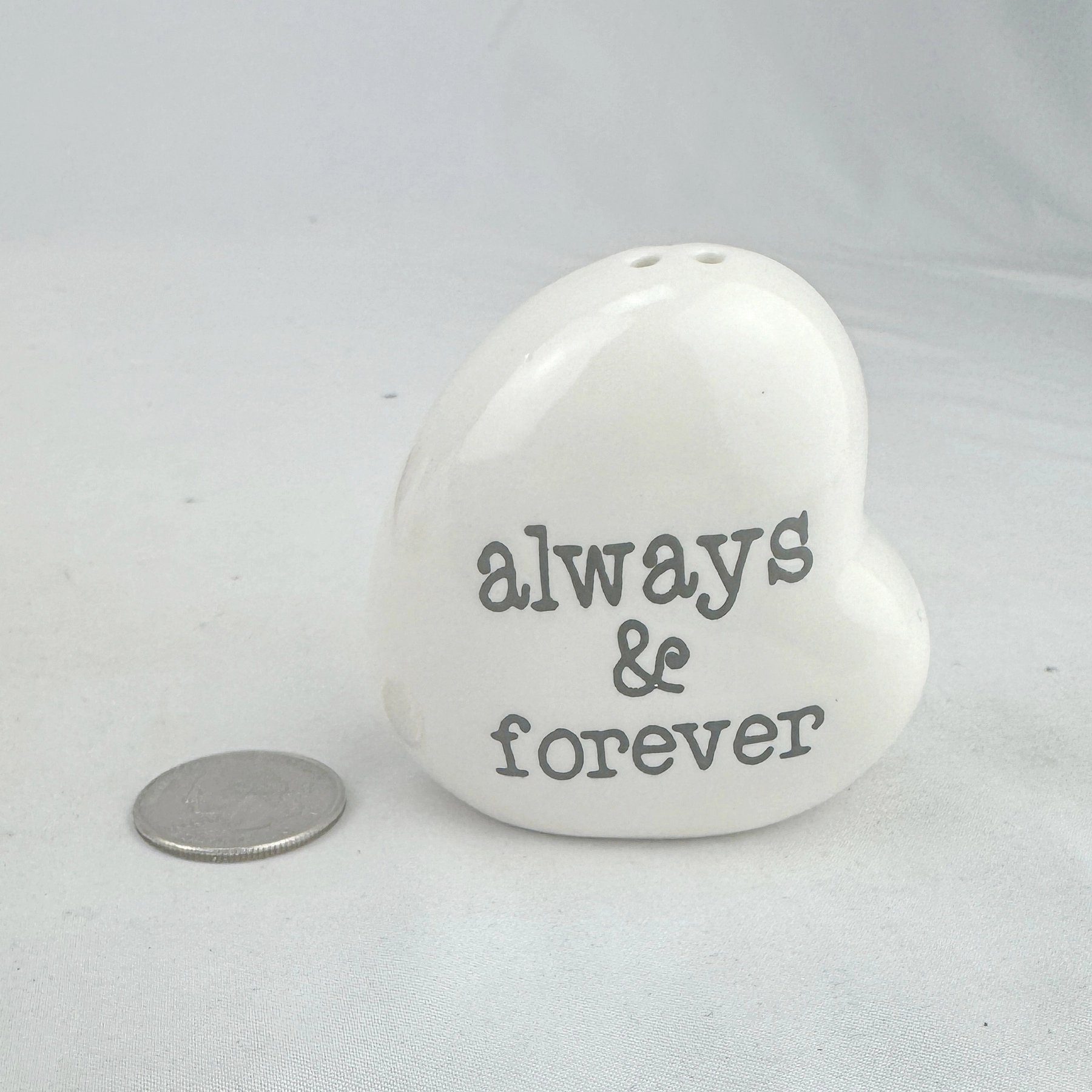 Cracker Barrel HEART Mini Pepper Shaker - Image 2