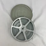 Franklin 6" 8mm 300ft Metal Film Reel w/ Canister Set Vintage USA