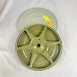 Harwood 8mm 400ft Metal Film Reel w/ Focal Canister 7" Vintage USA