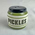 Cracker Barrel PICKLE JAR Mini Pepper Shaker