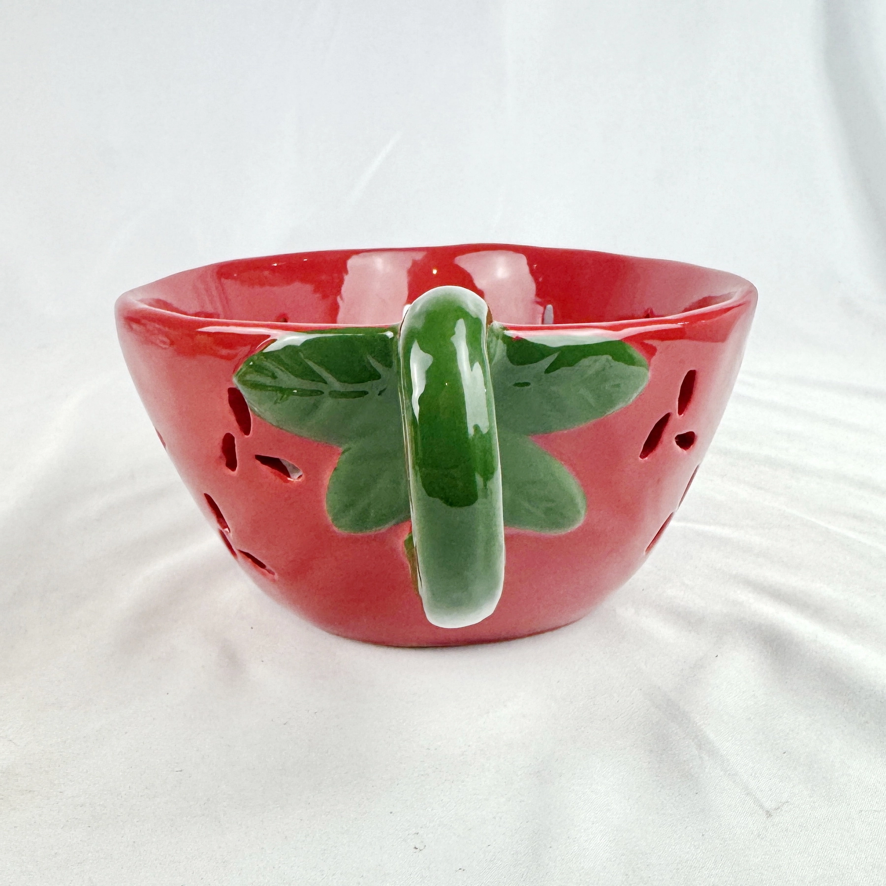 Target Bullseye's Playground Strawberry Berry Basket Ceramic Colander Red 2026 - Image 5