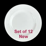 Steelite DISTINCTION SPYRO 6 1/2" Bread Plate 12pk White Embossed Restaurantware