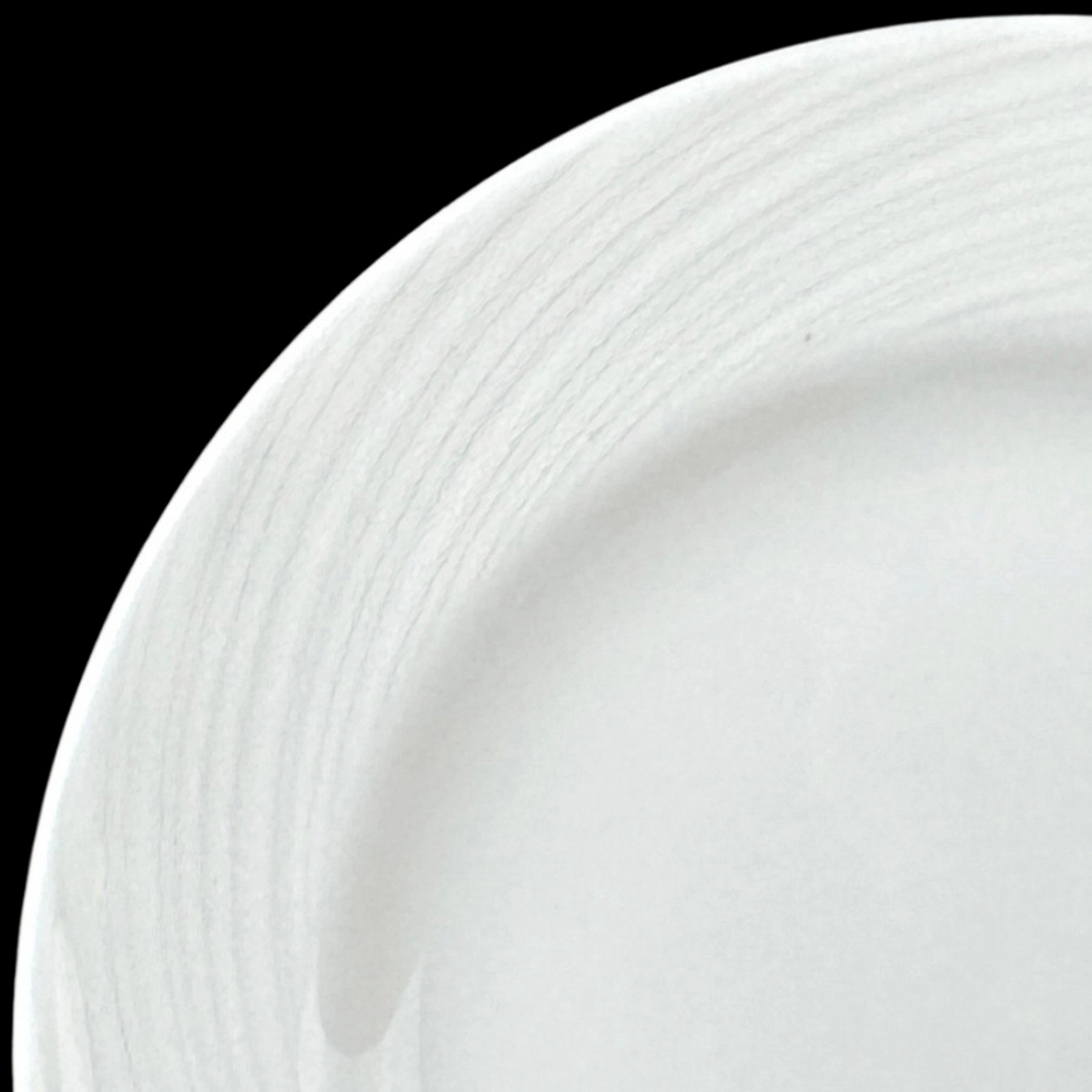 Steelite DISTINCTION SPYRO 6 1/2" Bread Plate 12pk White Embossed Restaurantware - Image 3